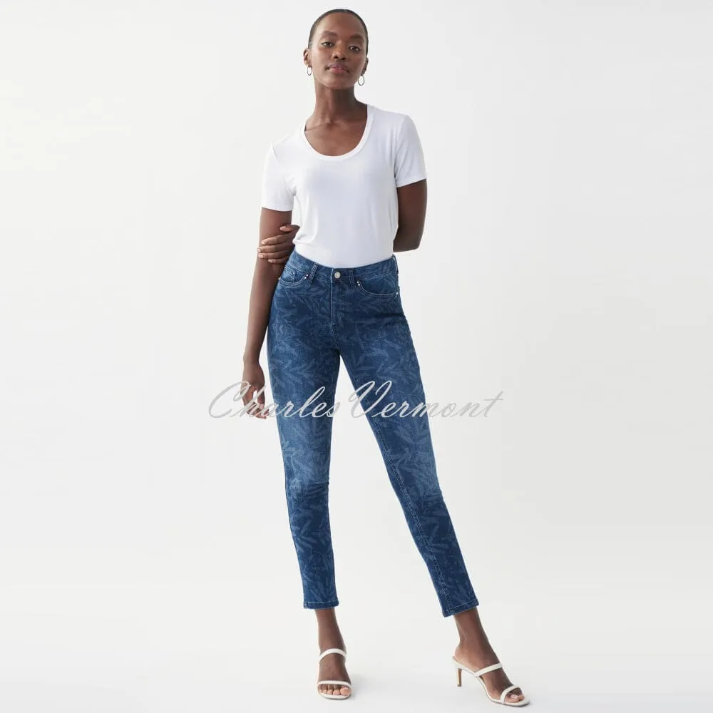 Joseph Ribkoff Blue Denim Print Jean – Style 222930