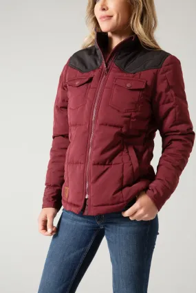 Kimes Ranch Womens Wyldfire Dark Wine 100% Polyester Insulated Jacket