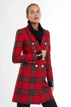 Knightsbridge Coat (Red Tartan)