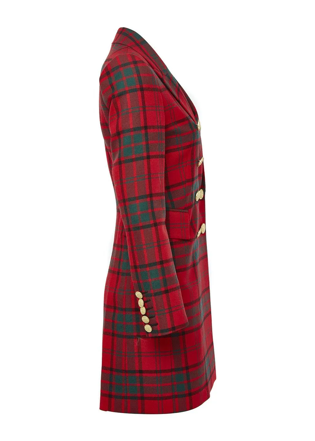 Knightsbridge Coat (Red Tartan)