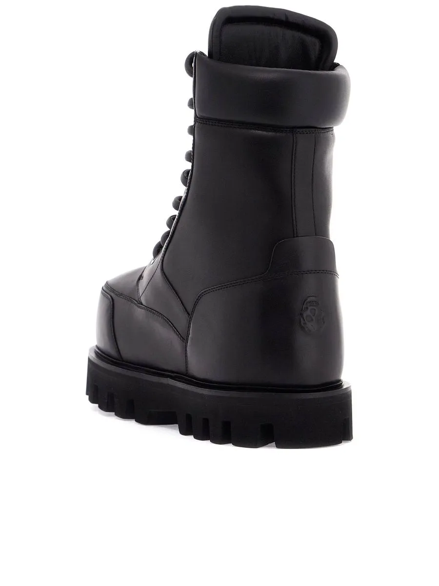 Large Bulky Combat Ankle Boots