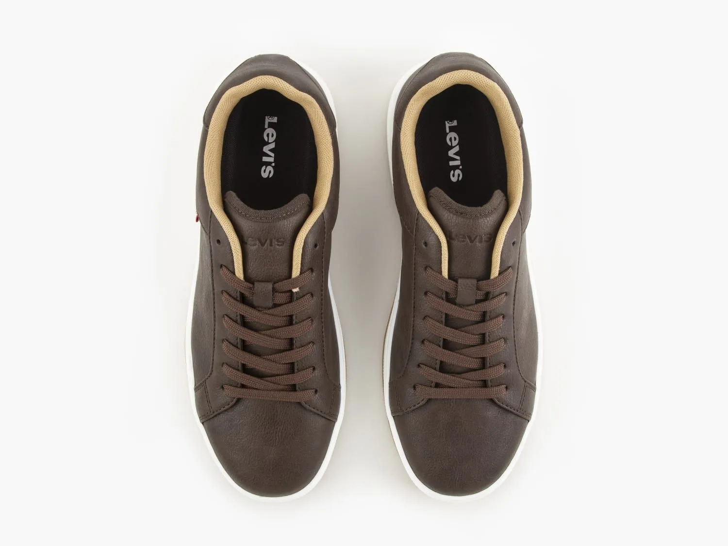 Levi's® Piper Lace Sneaker Trainers Full Dark Brown