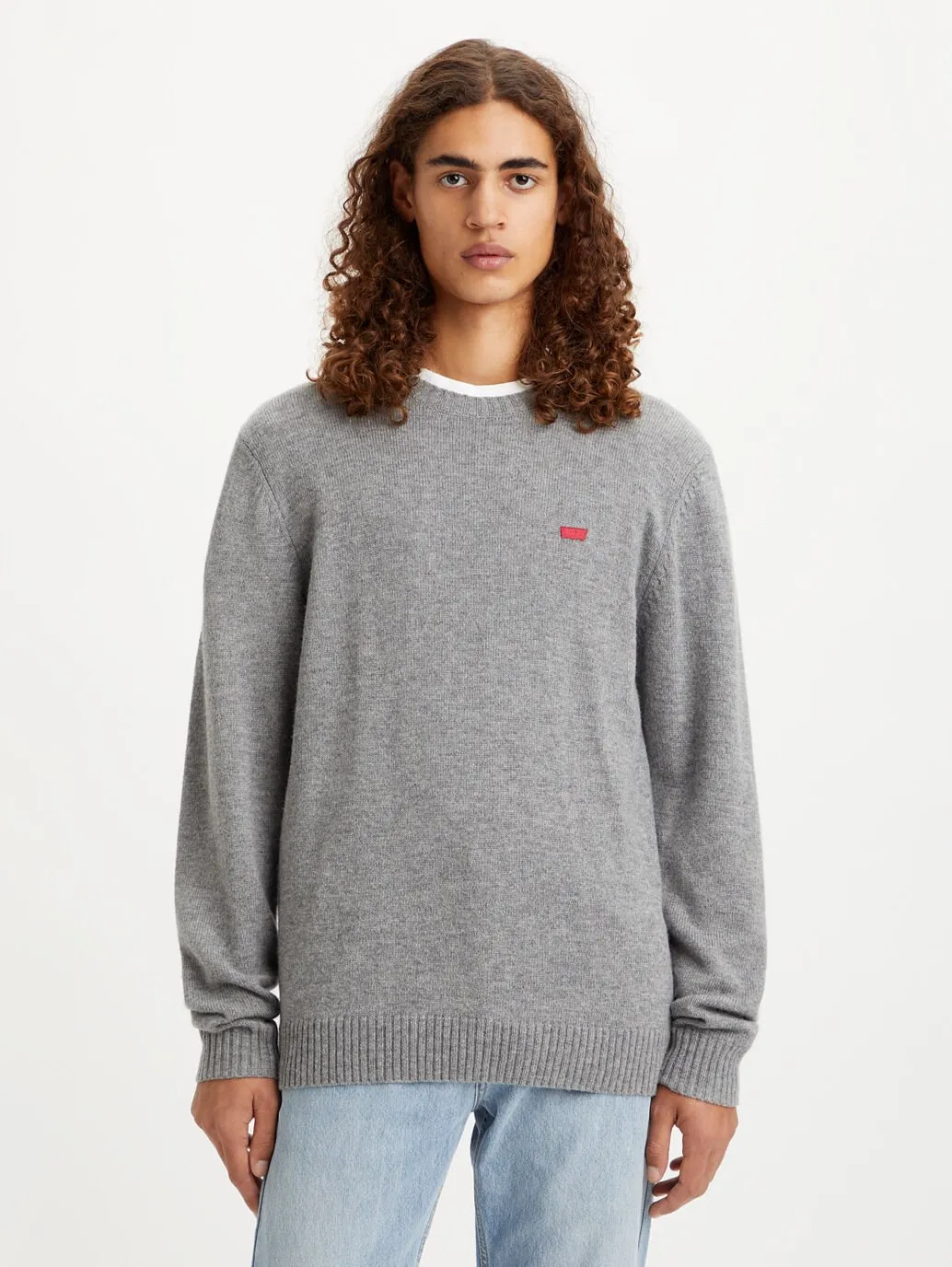 Levi's Original Housemark Sweater - Mid Tone Grey Heather