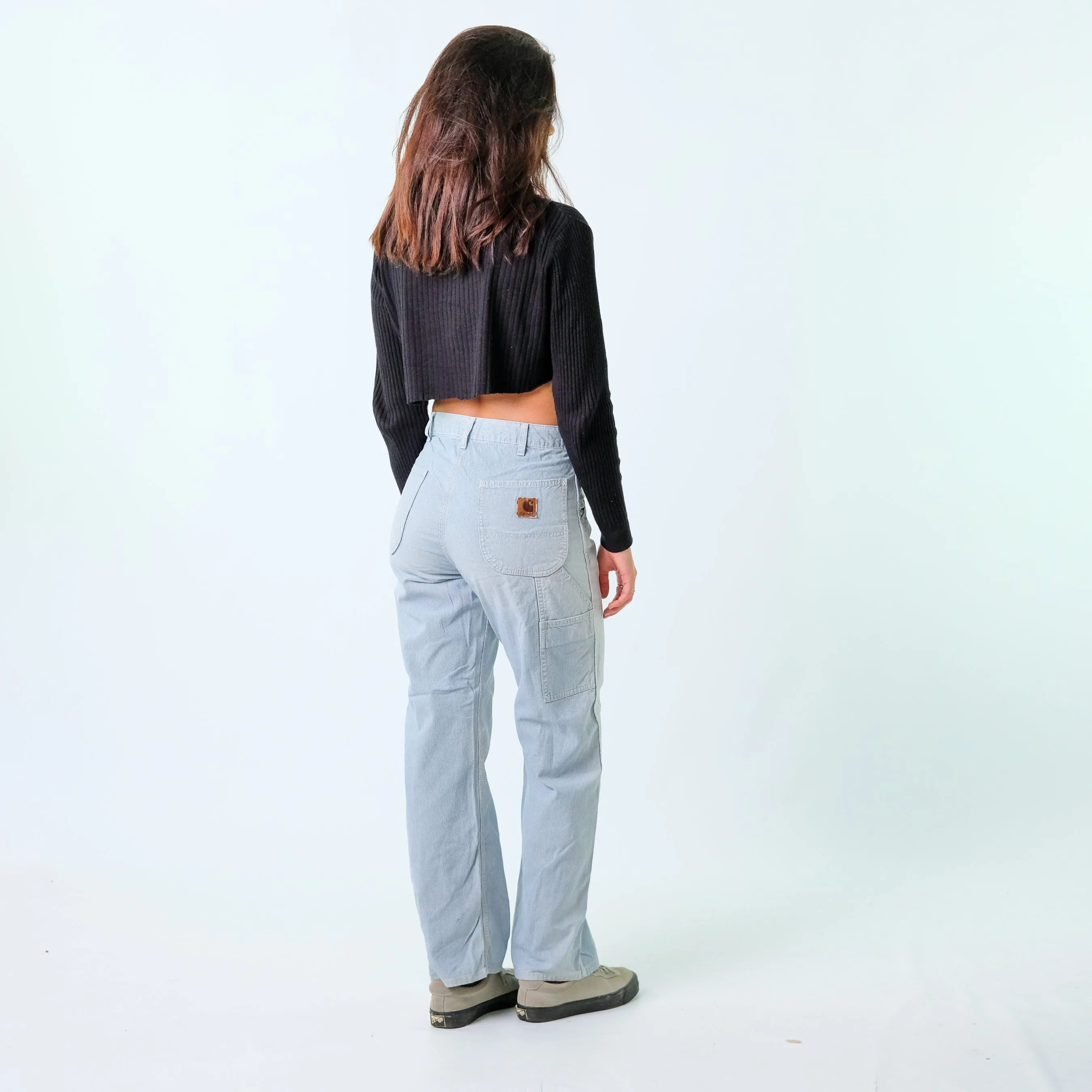 Light Blue y2ks Carhartt Denim Carpenter Baggy Jeans Pants (30x30)