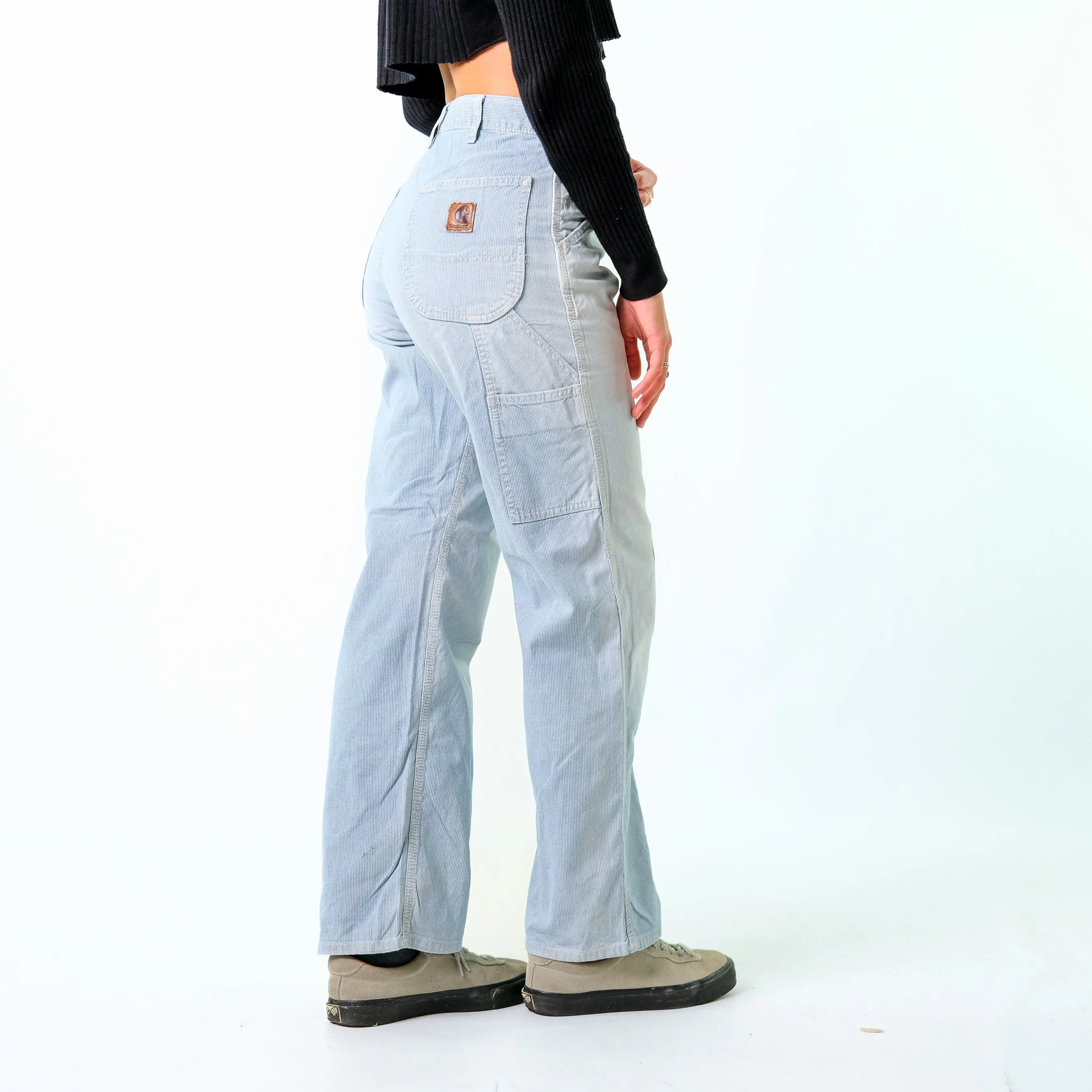 Light Blue y2ks Carhartt Denim Carpenter Baggy Jeans Pants (30x30)