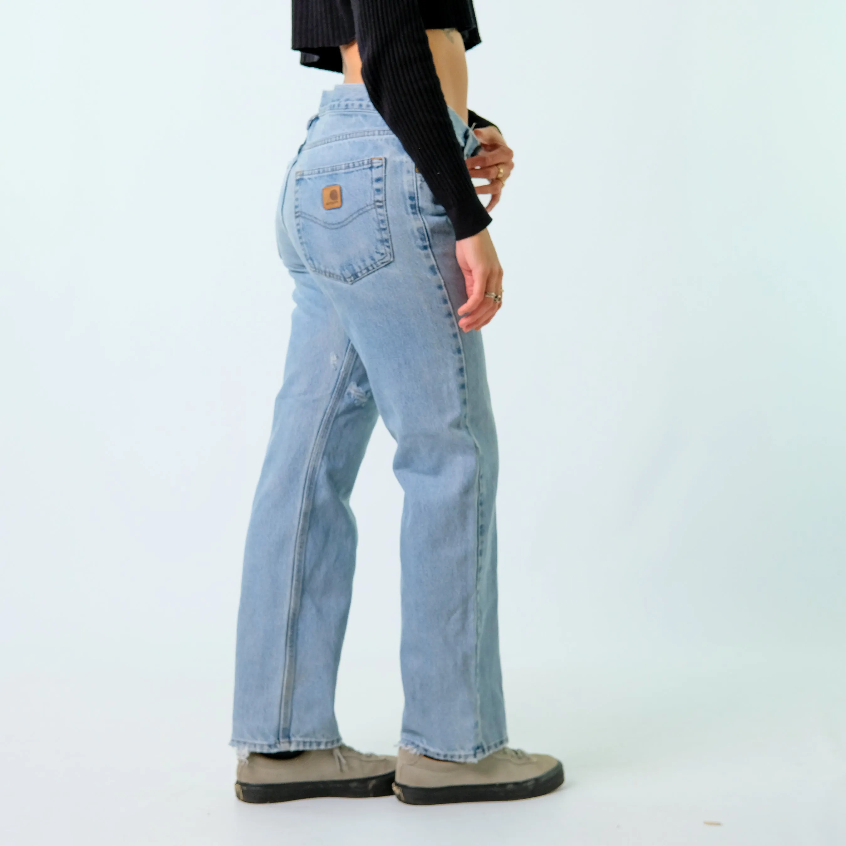 Light Blue y2ks Carhartt Denim Jeans Pants (32x30)