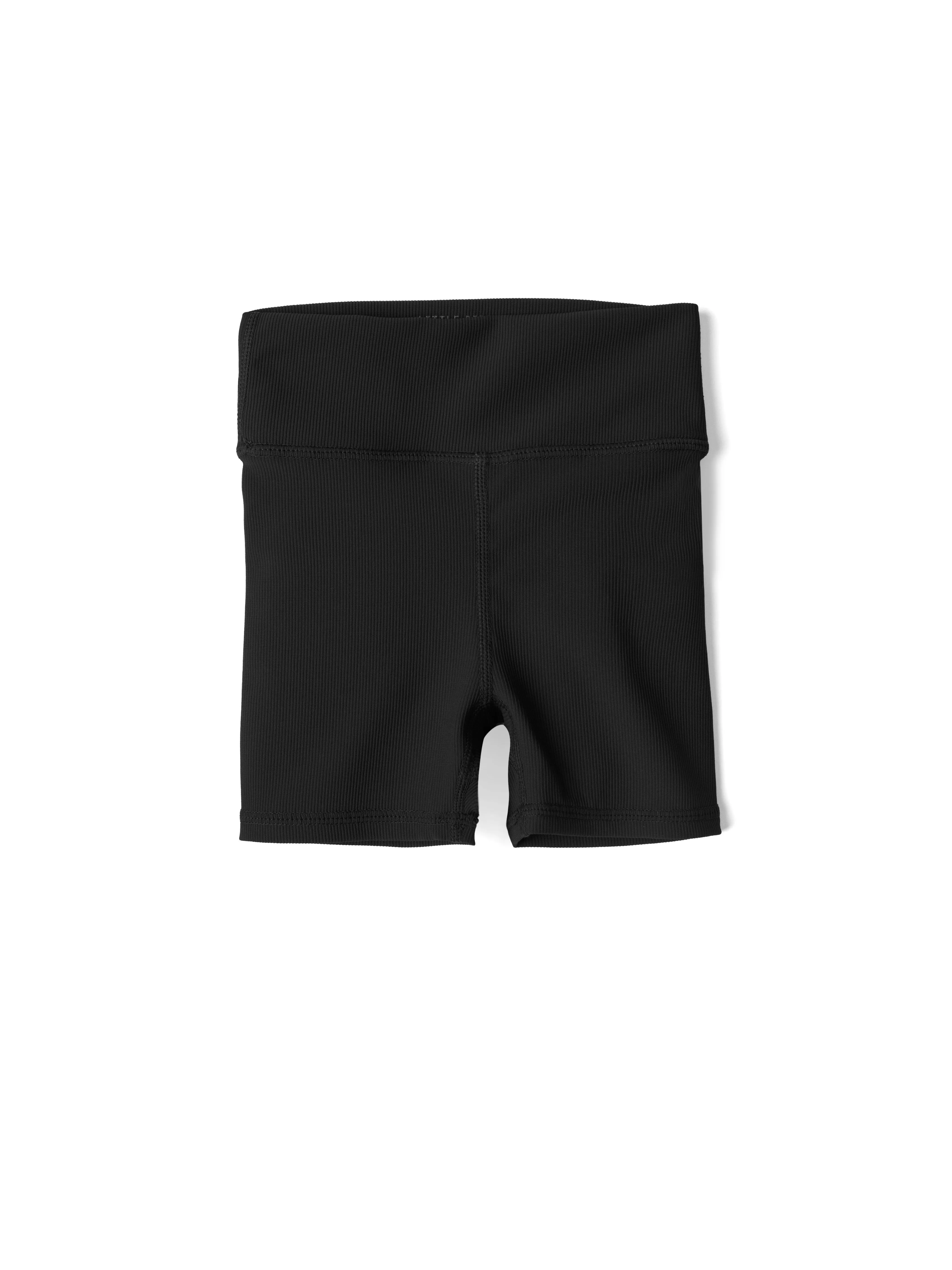 Little Bipsy Athletic Ribbed Biker Short - Black