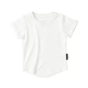 Little Bipsy Bamboo Pocket Tee - Off White