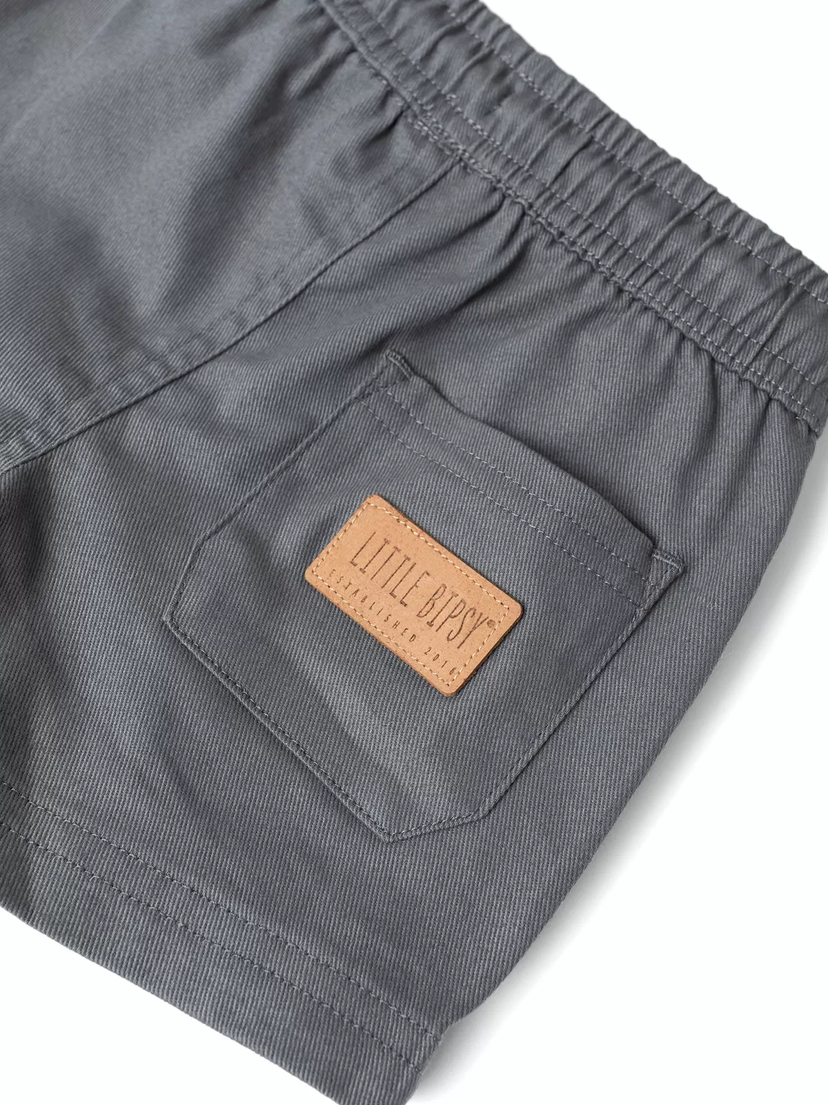 Little Bipsy Cotton Twill Short - Charcoal