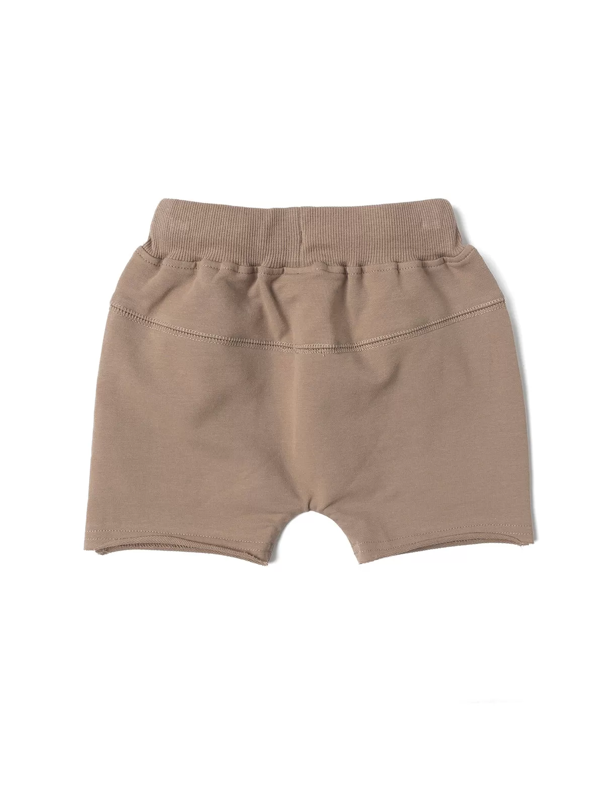 Little Bipsy Raw Edge Hem Harem Short - Taupe