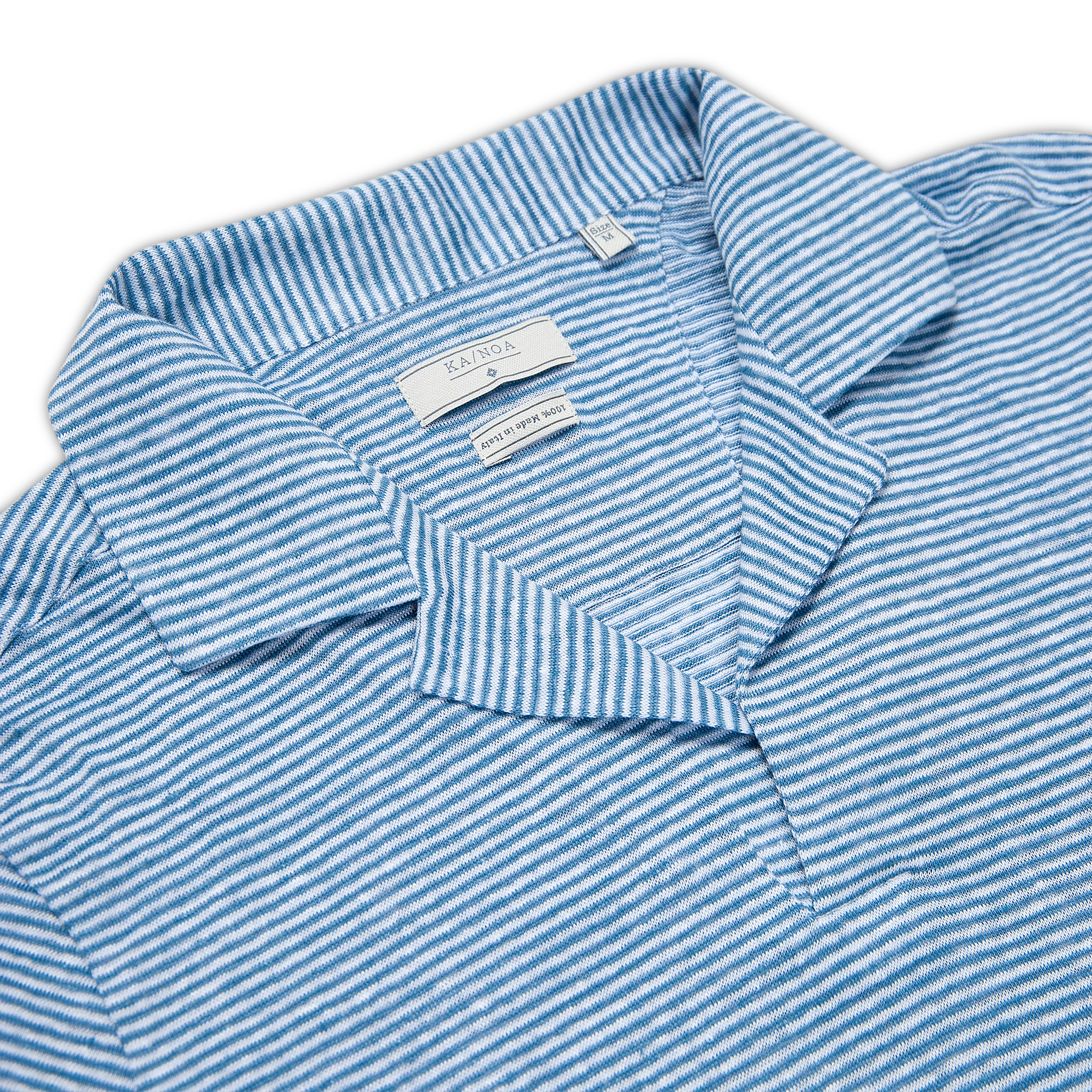 Lize Polo Linen Shirt Stripe (sugar paper)