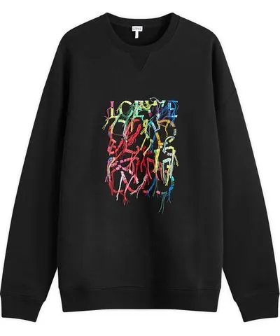 Loewe Men's Embroidered Logo Sweatshirt