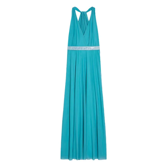 LONG DRESS COMICA Woman Light Blue