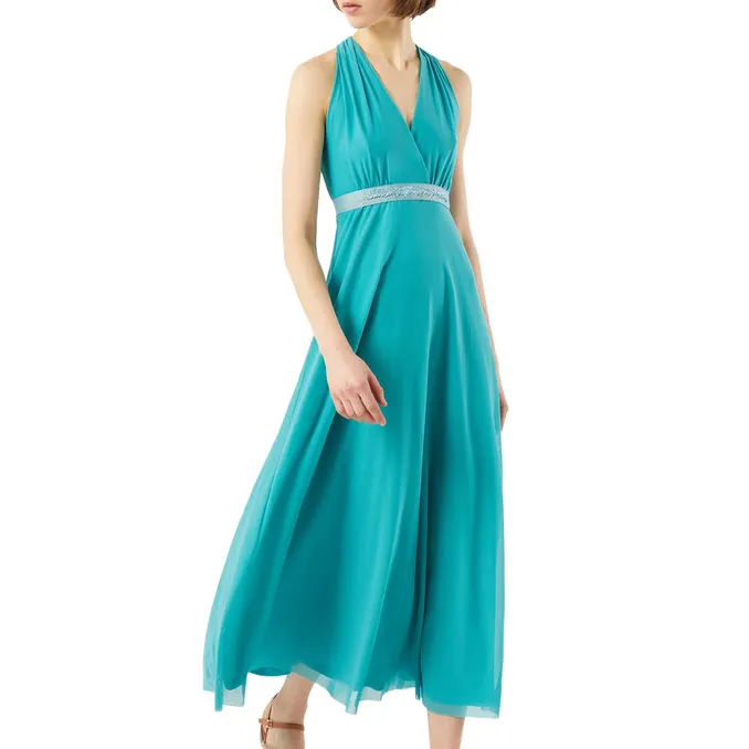 LONG DRESS COMICA Woman Light Blue