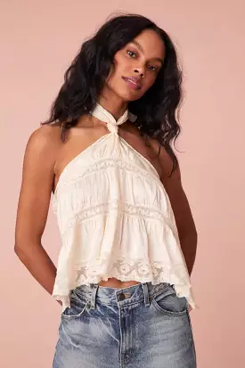 Loveshackfancy - Alessandro Halter Top - Antique White