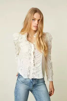 Loveshackfancy - Jacque Top - Antique White