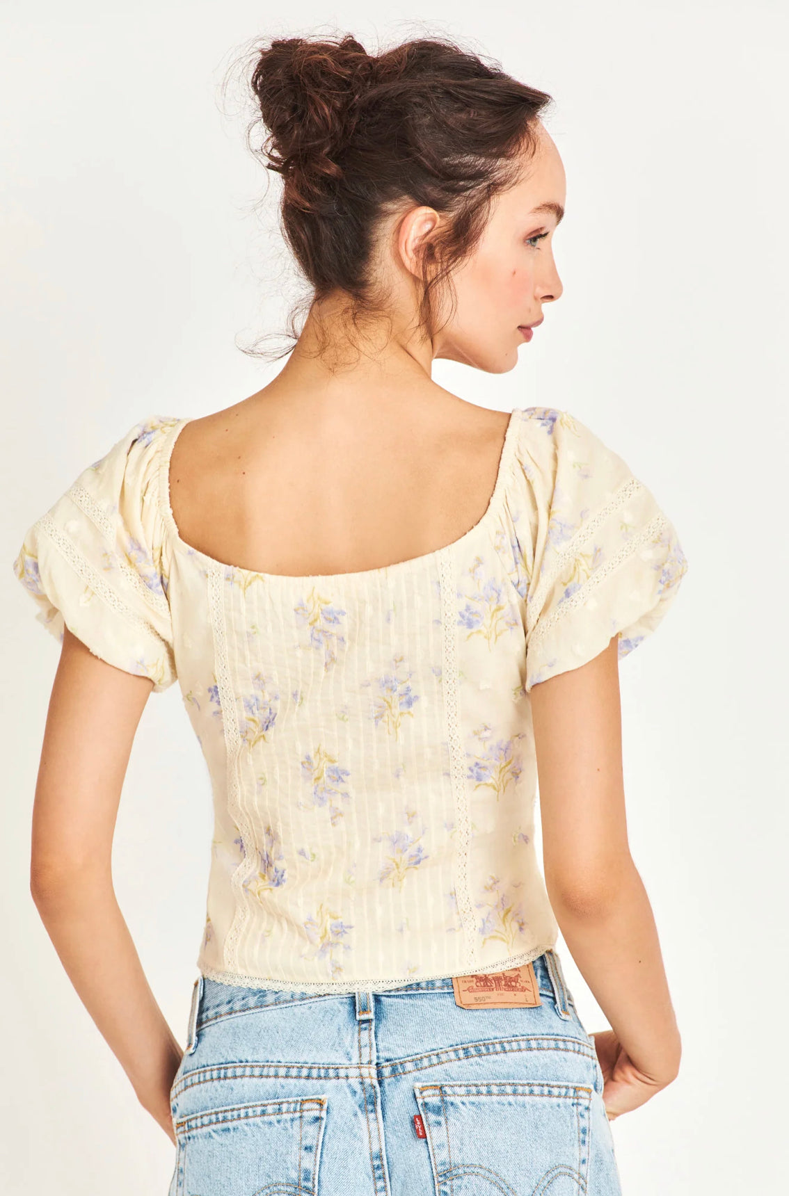 Loveshackfancy - Zia Top - Lavender Whispy