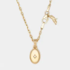 Madeline's Vintage Oval Locket in Solid Gold for Him