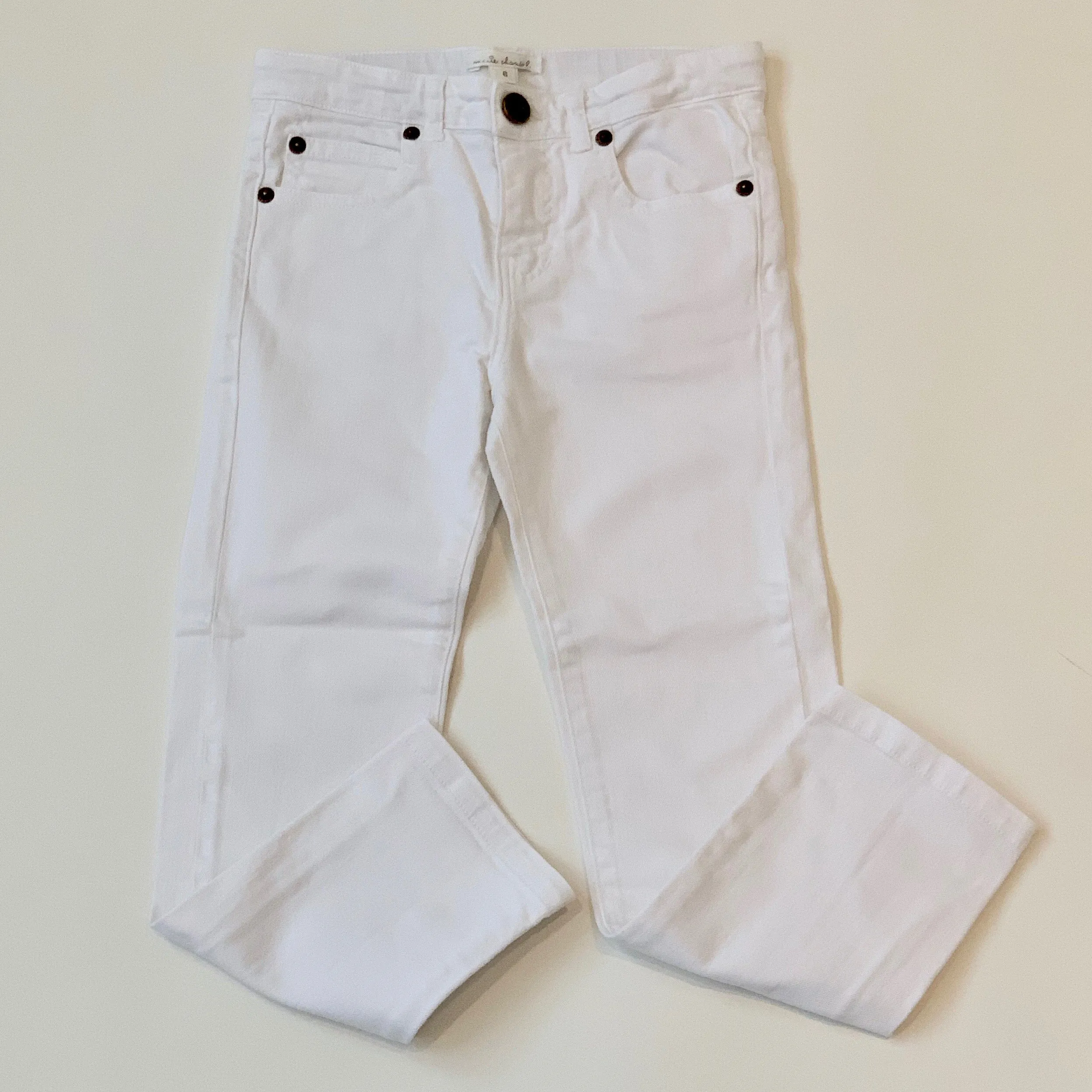 Marie-Chantal White Denim Jeans: 6 Years