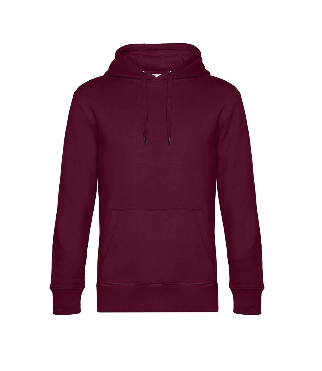 Mens king hoodie cherry red B&C