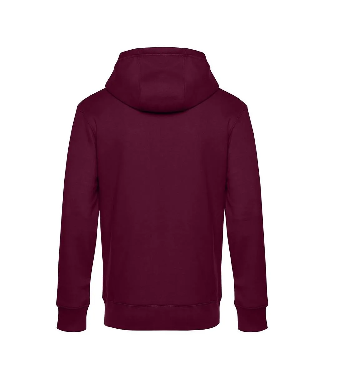 Mens king hoodie cherry red B&C