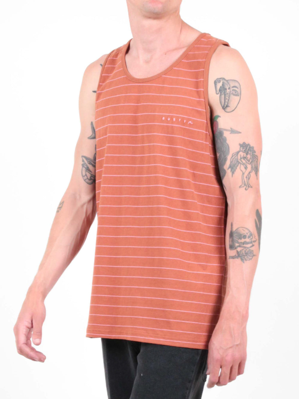 MENS MAIN STREET TANK - TRUNK STRIPE