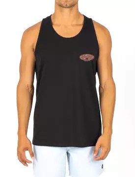 MENS ROUNDER TANK BLACK BLACK