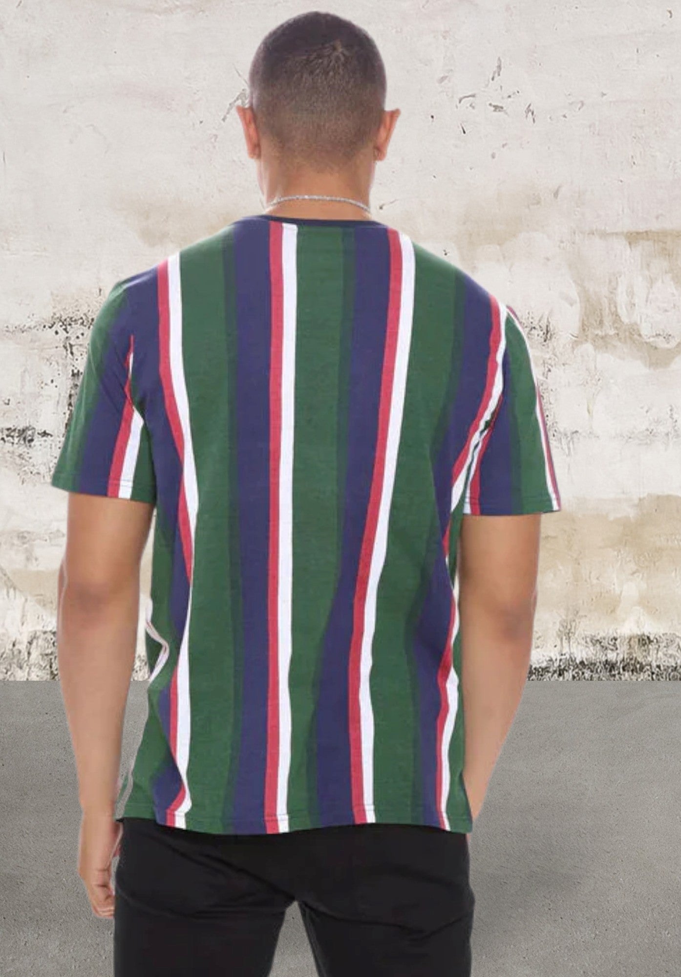 Men's short sleeve stripe top