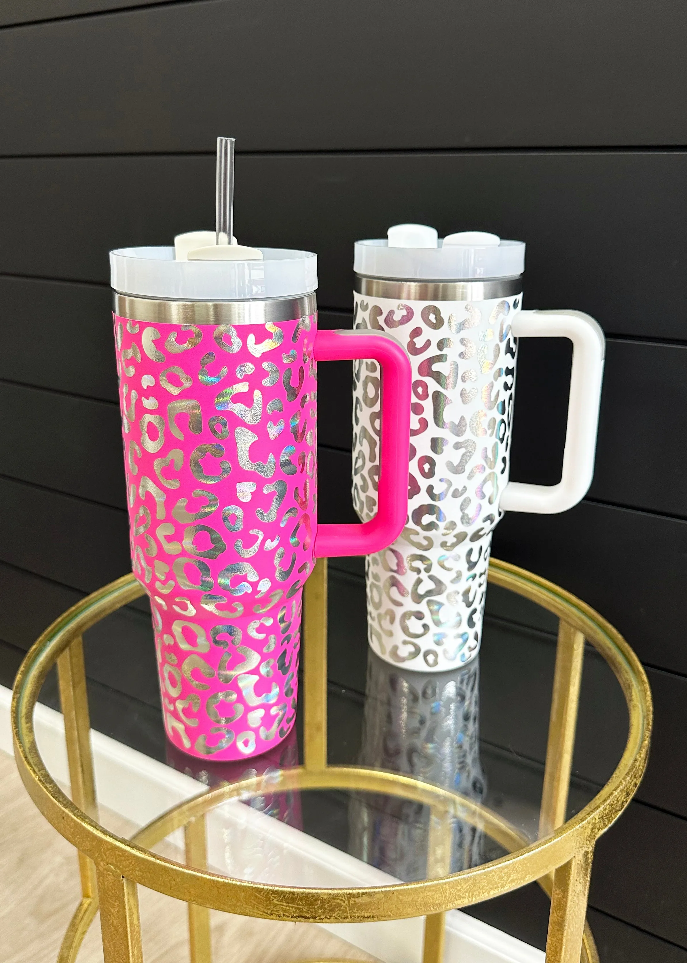 Metallic Animal Print Tumblers - 3 Colors!