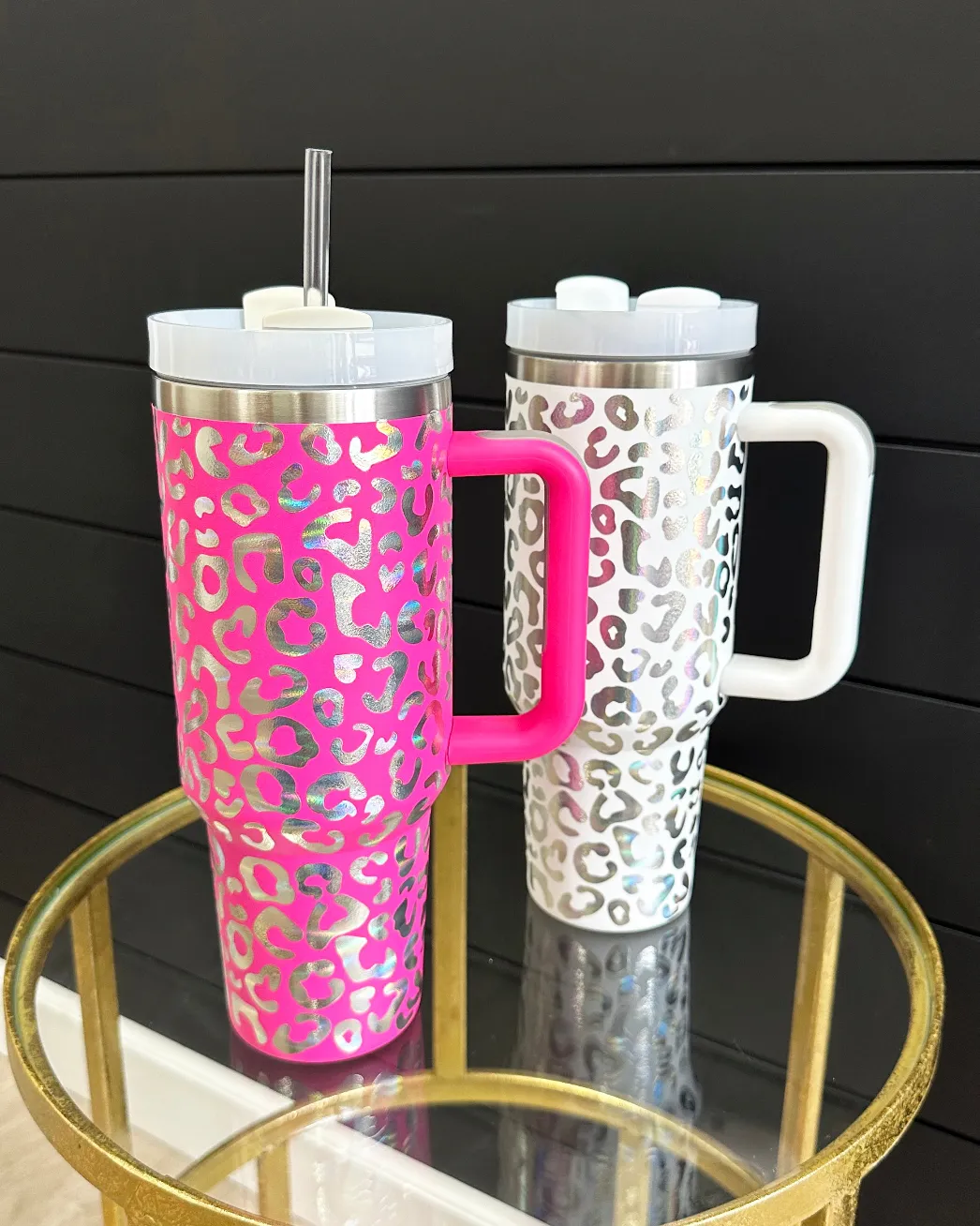 Metallic Animal Print Tumblers - 3 Colors!