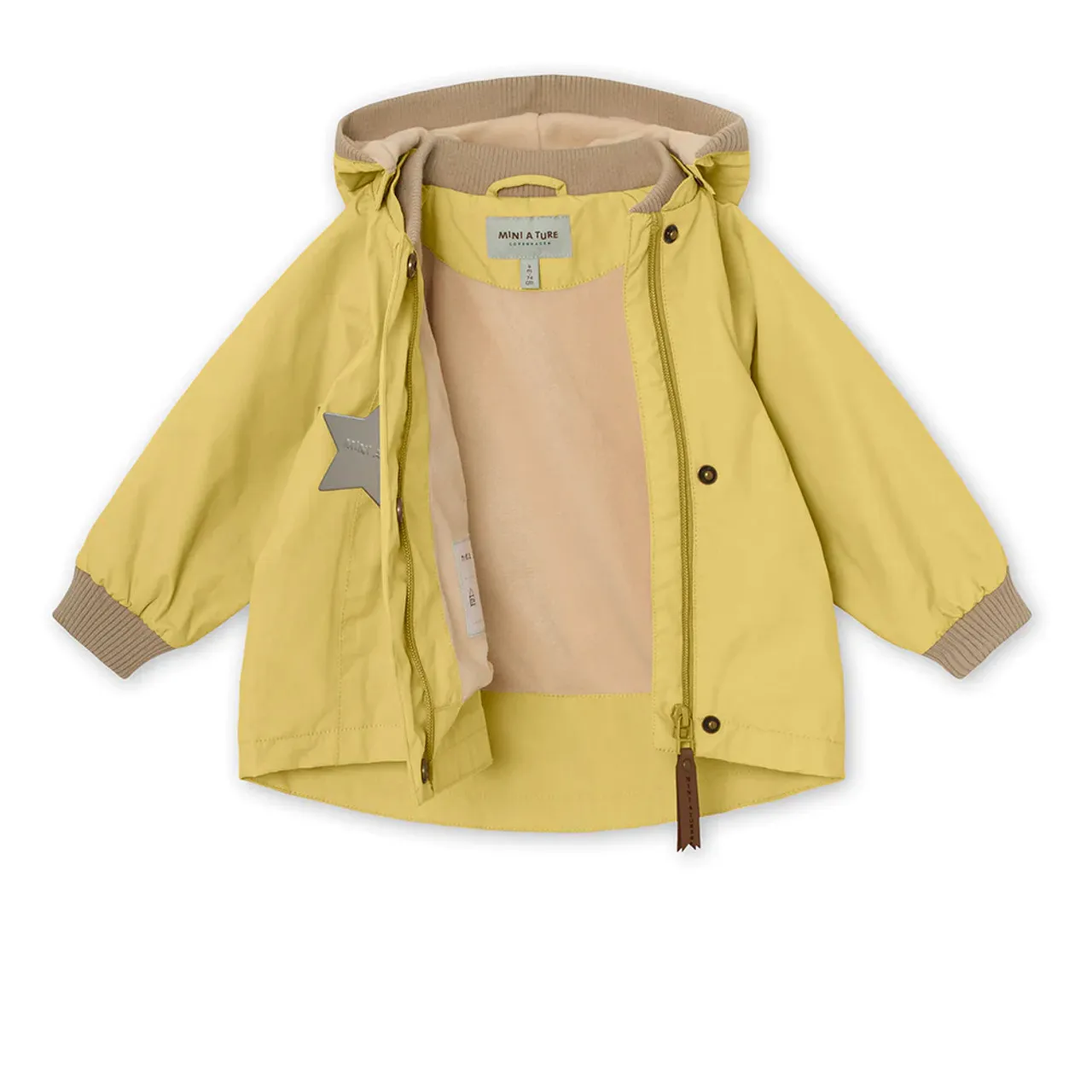 Mini A Ture Wai Fleece Spring Jackct Dusky Citron