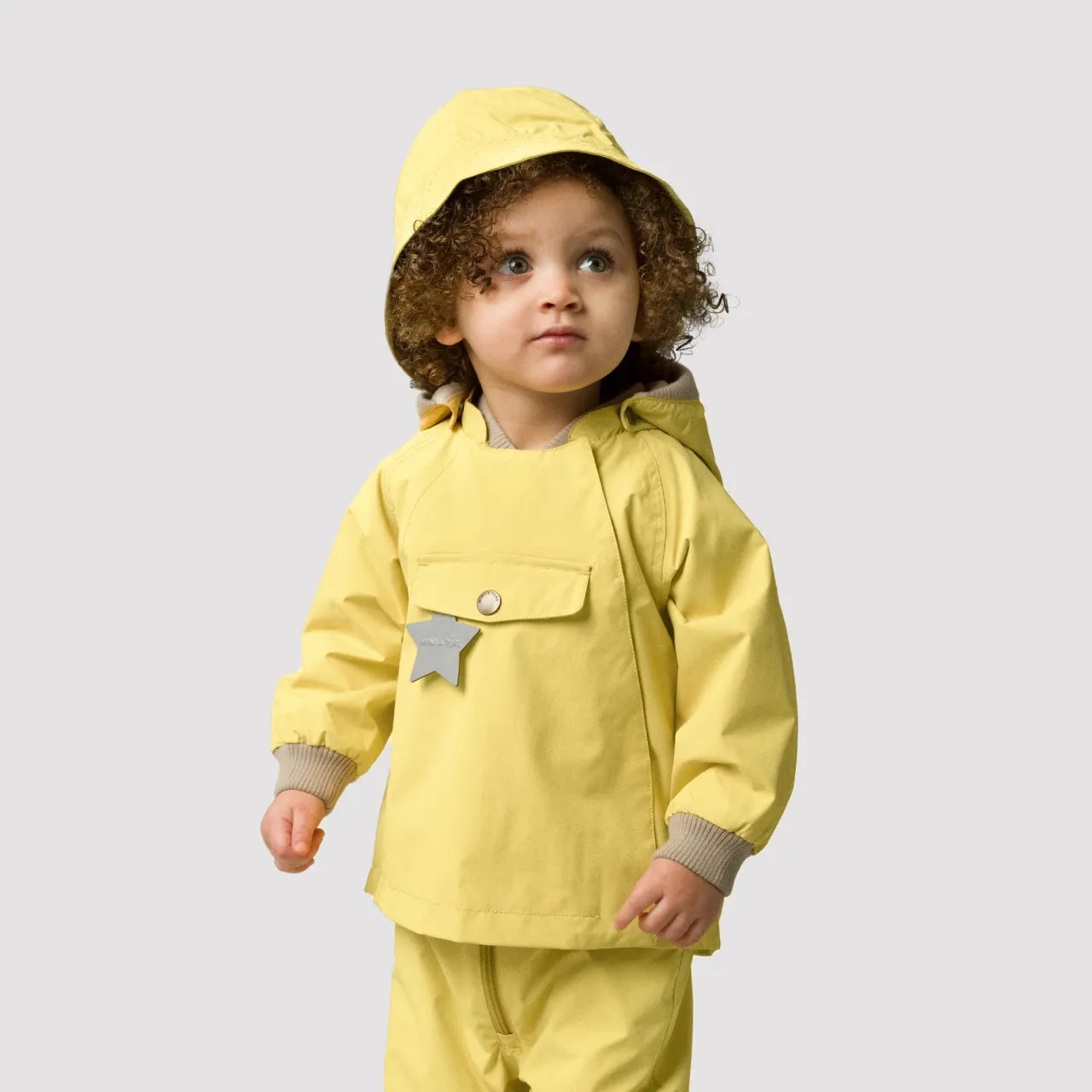 Mini A Ture Wai Fleece Spring Jackct Dusky Citron