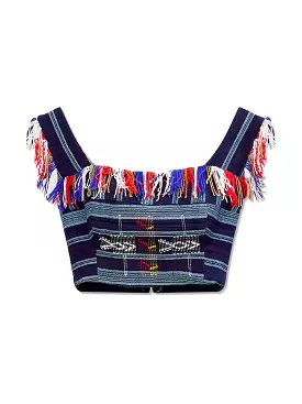 Mudukare Paneled Crop Top