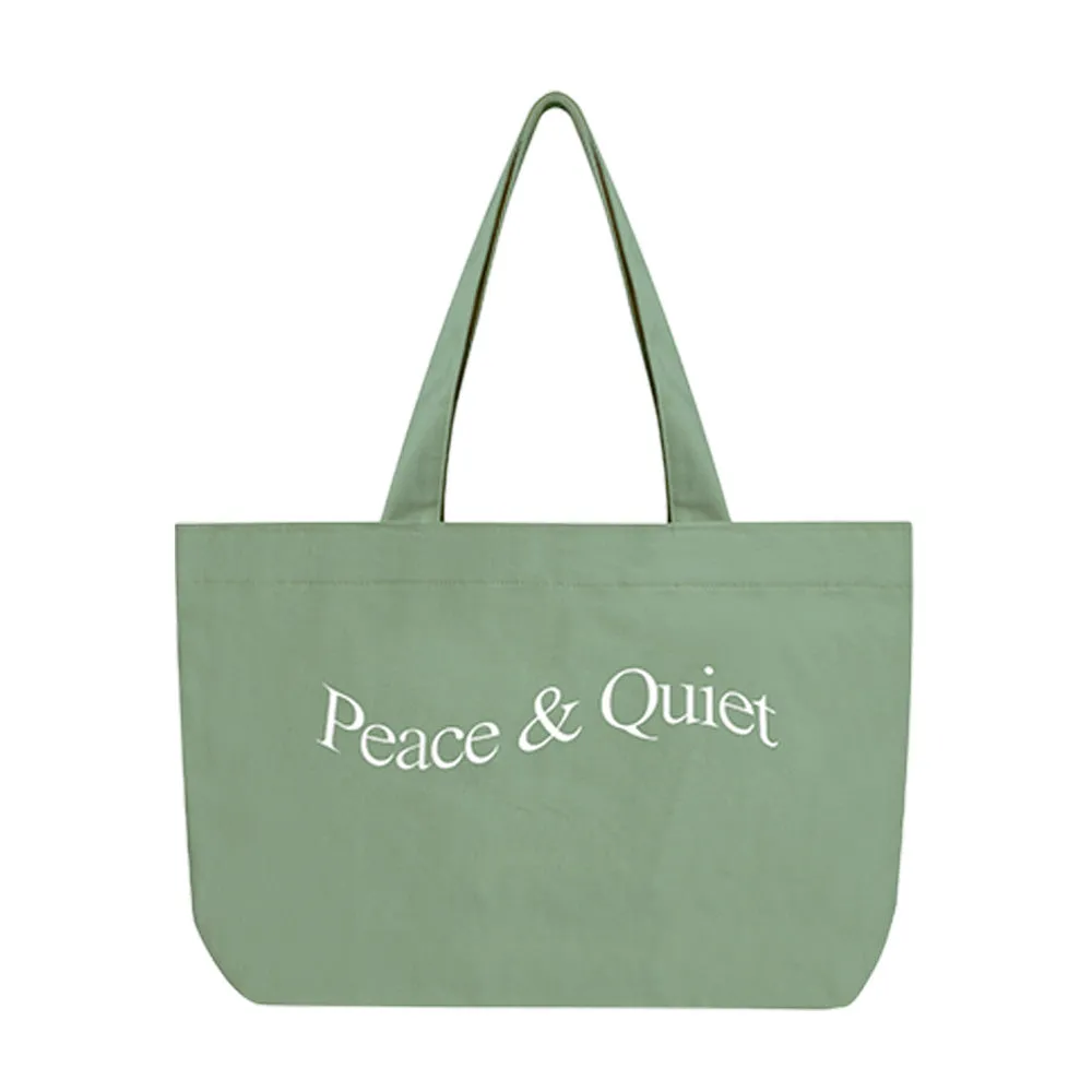 MUSEUM OF PEACE & QUIET WORDMARK TOTE BAG