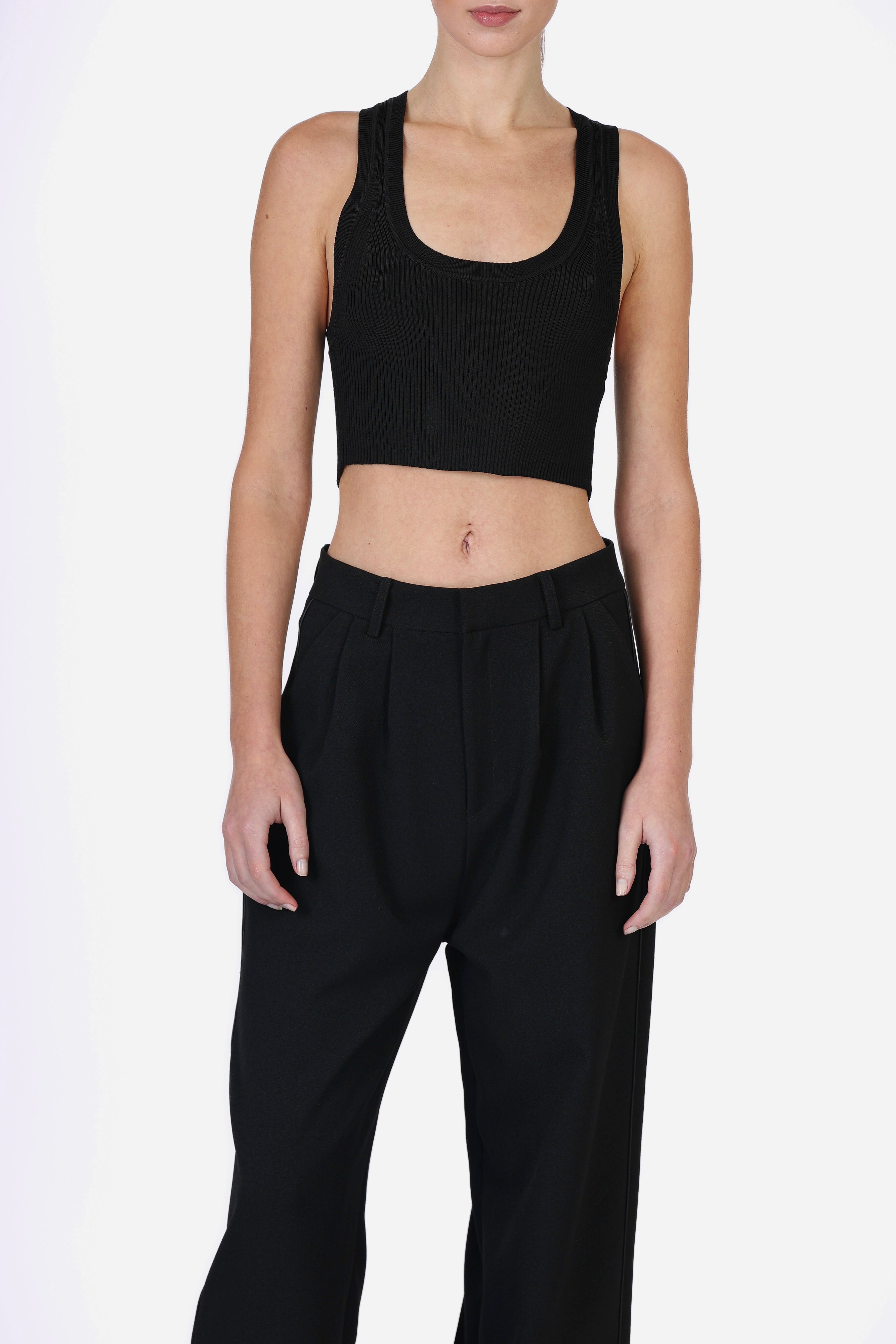 Nonchalant - Eve Crop - Black