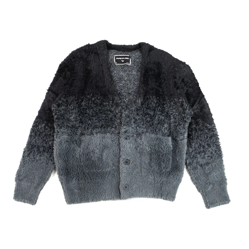 Ombre Sweater Cardigan (Black)