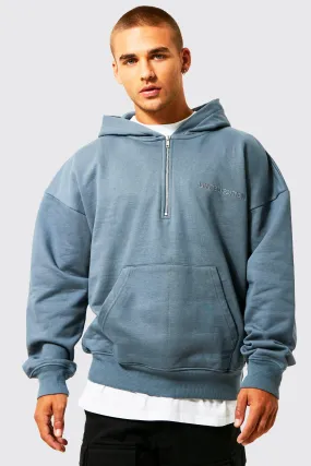 Oversized Heavyweight Limited Half Zip Hoodie