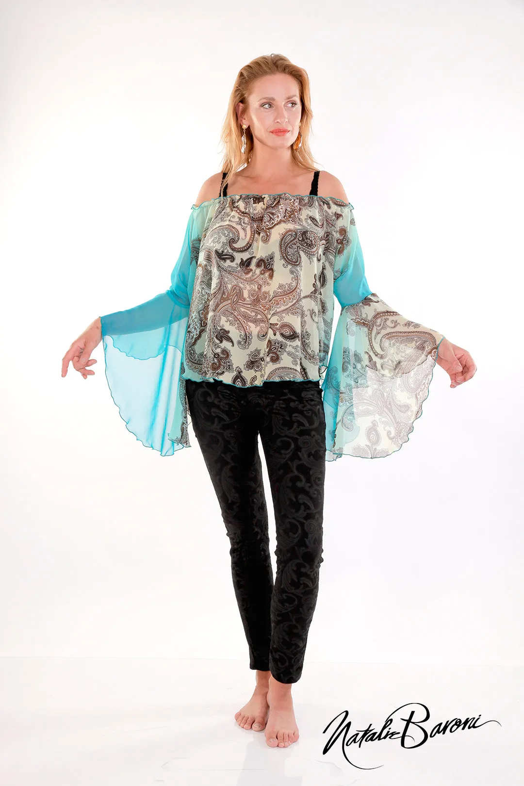 Poet Sleeve Top - Venezia