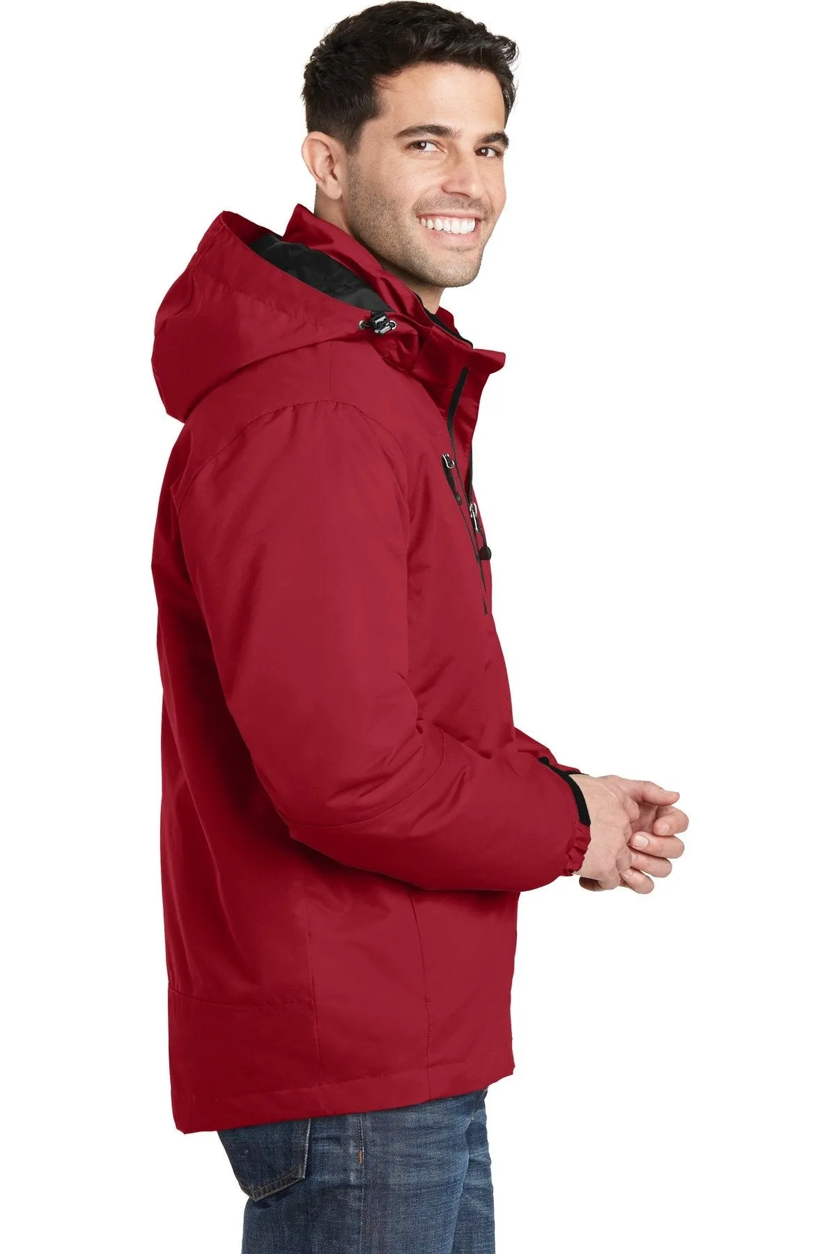 Port Authority Vortex Waterproof 3-in-1 Jacket J332 Rich Red/ Black