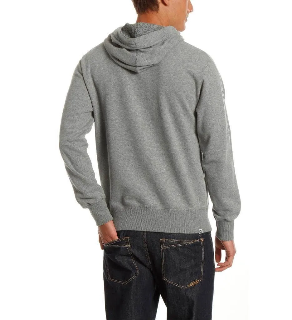 PUMA Heritage Logo Hoodie Sweatshirt Grey