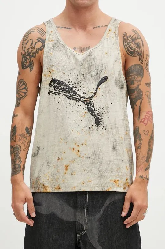 Puma t-shirt PUMA X A$AP ROCKY Tank Top men’s beige color 627667