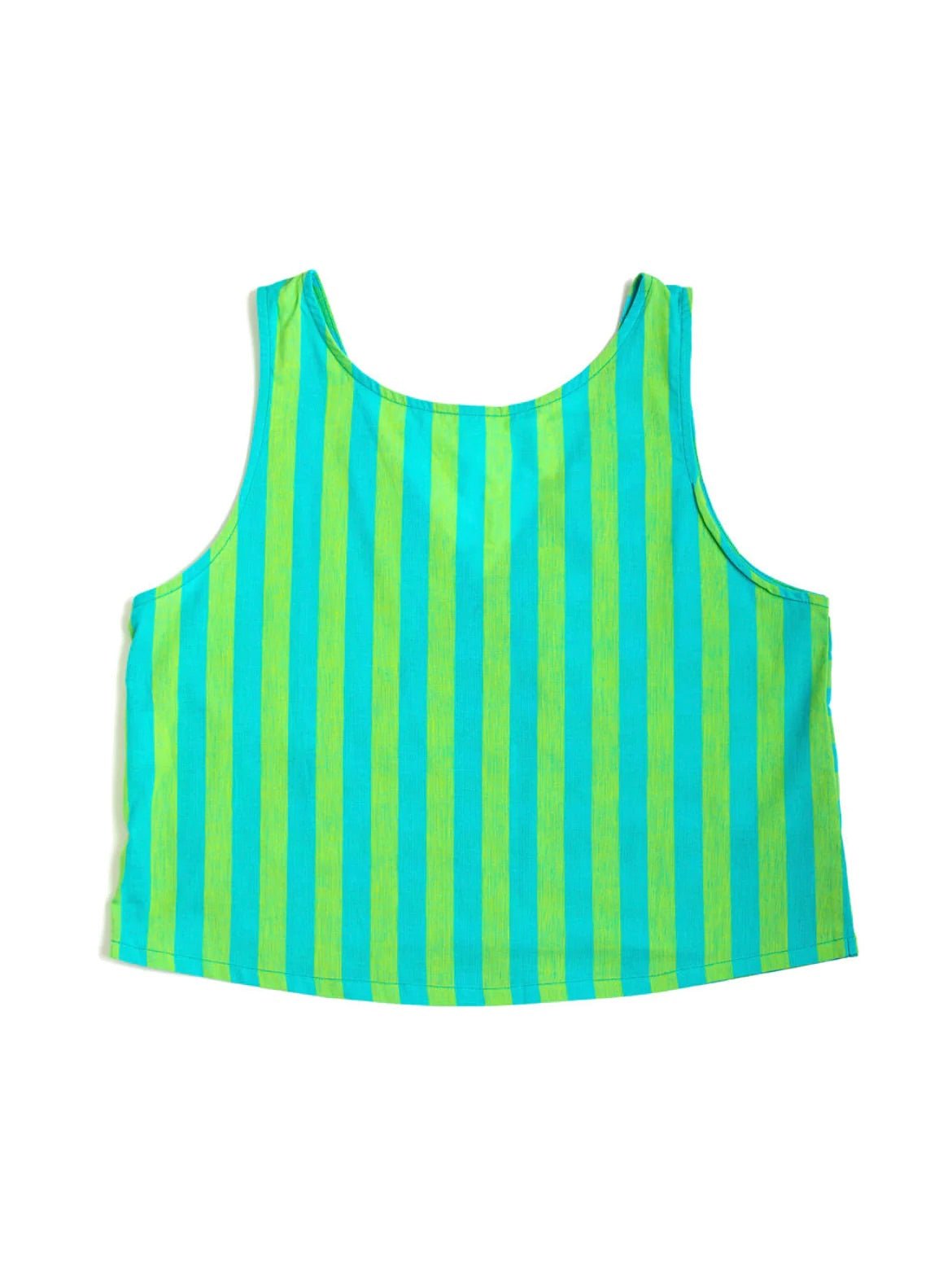 Punkwasp Artisan Stripe Reversible Tank - Aloe