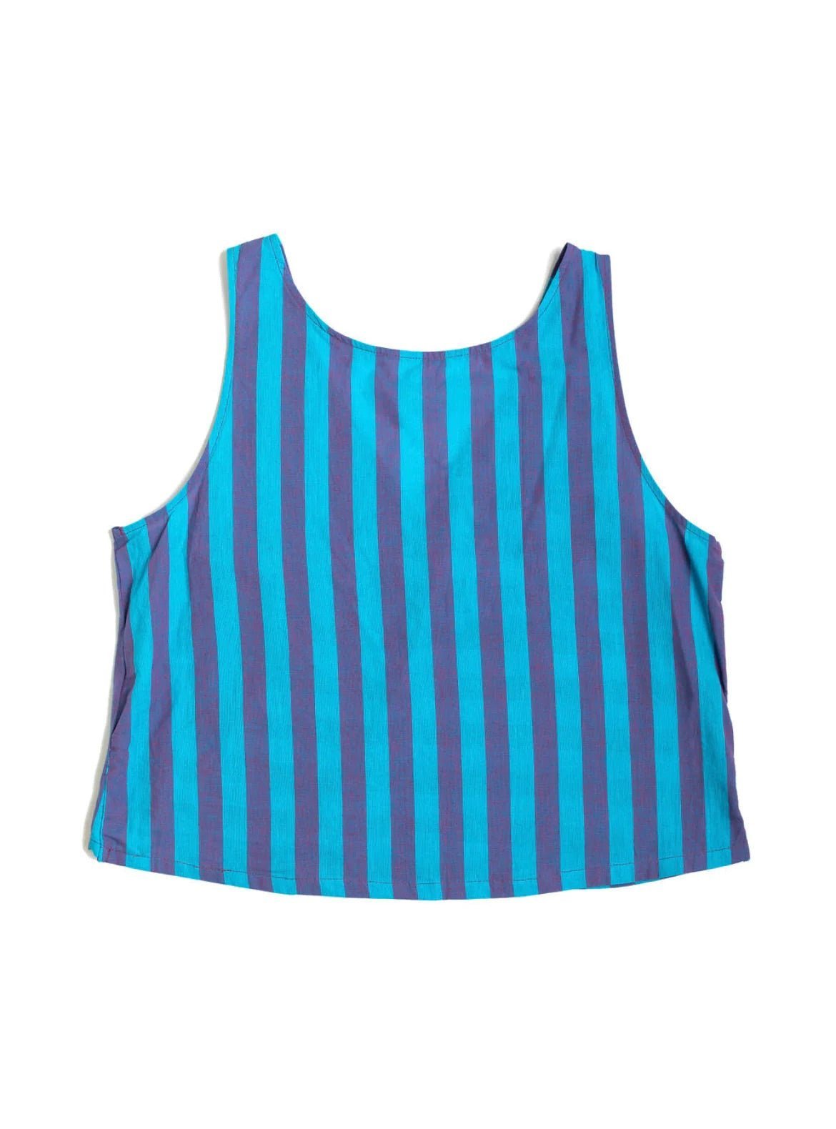 Punkwasp Artisan Stripe Reversible Tank - Blueberry