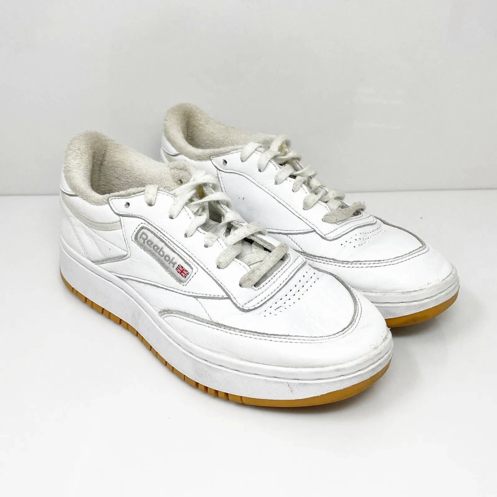 Reebok Womens Club C Double FV5658 White Casual Shoes Sneakers Size 9