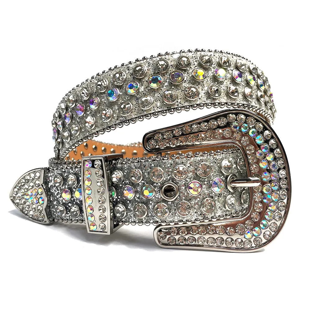 RhineStone BB Chrome Belt