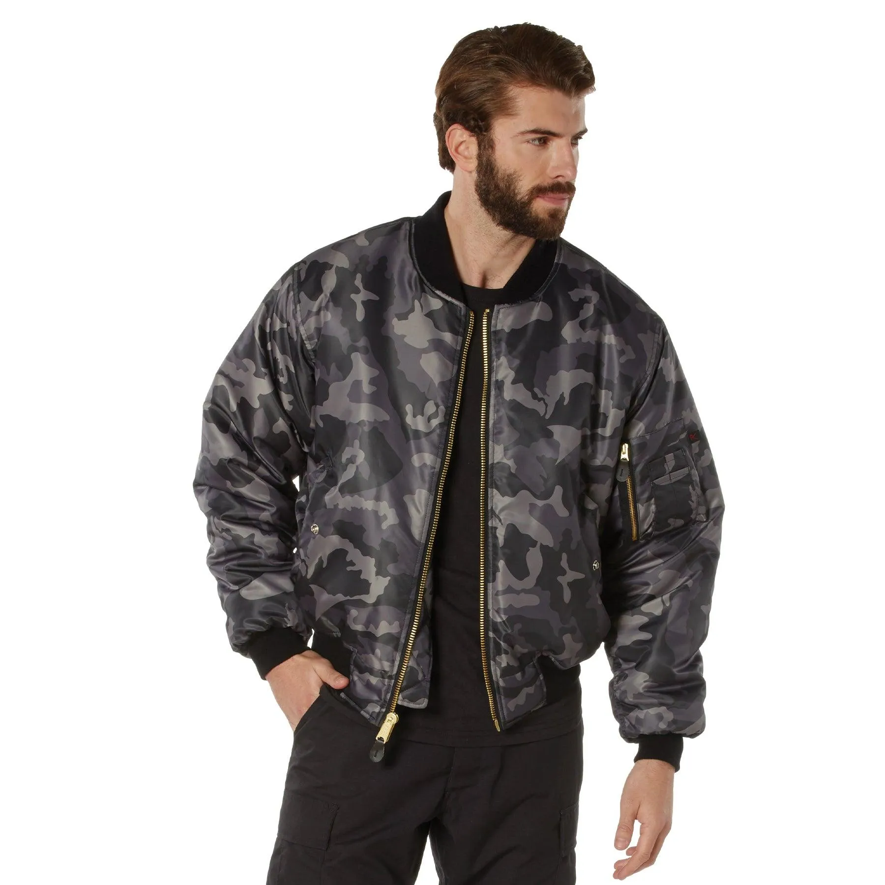 Rothco Mens Classic MA-1 Nylon Flight Jacket