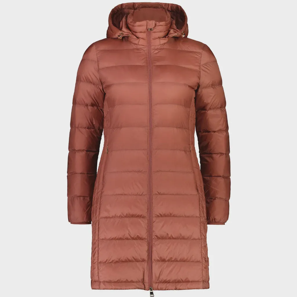 Sarah - Women's Packable Long Down  jacket - Rose