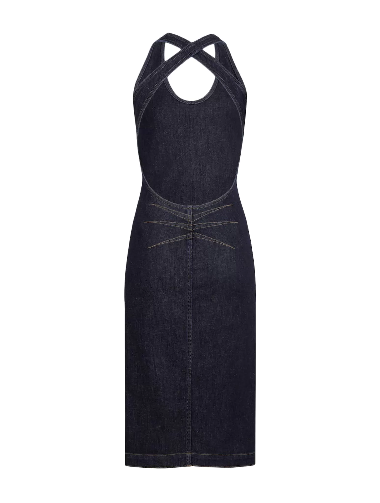 SCULPTING DENIM DRESS