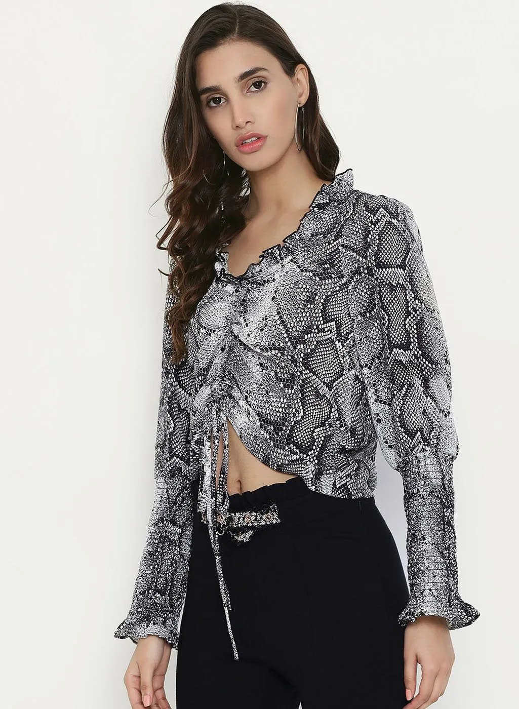 Snake Print Top