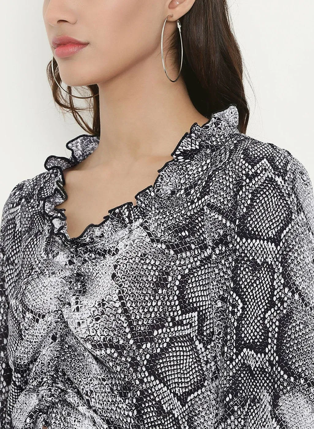 Snake Print Top